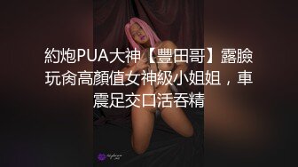 約炮PUA大神【豐田哥】露臉玩肏高顏值女神級小姐姐，車震足交口活吞精